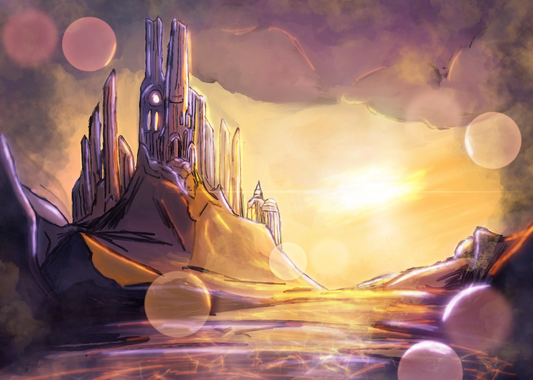 The Ruins at Sunset