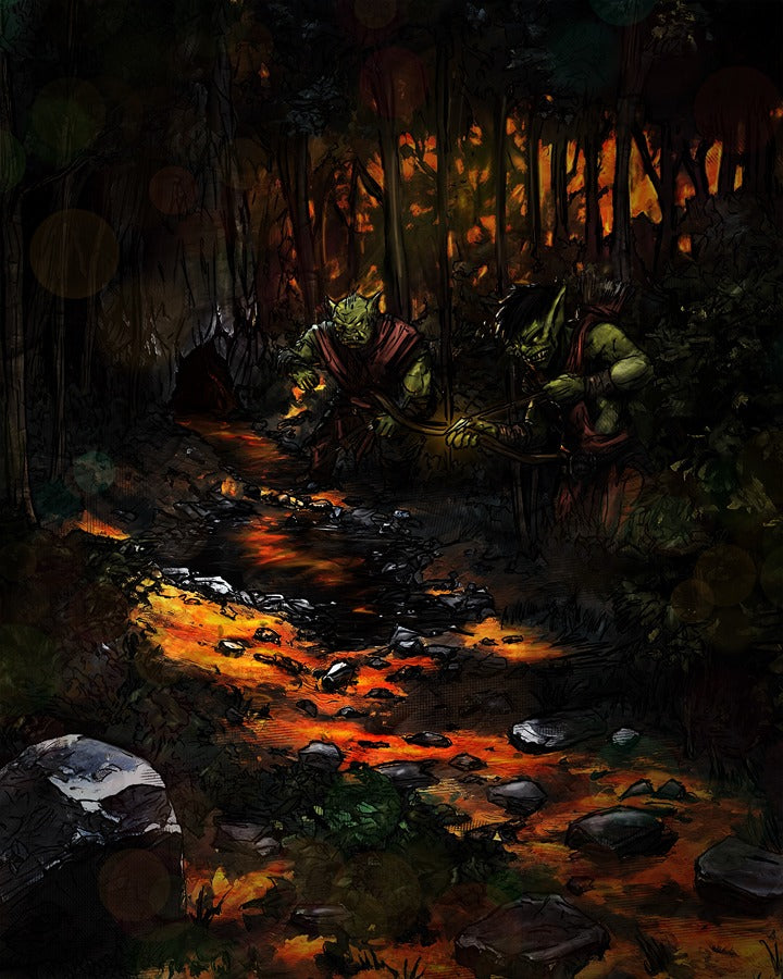 Goblin Duo at Glowing Dusk