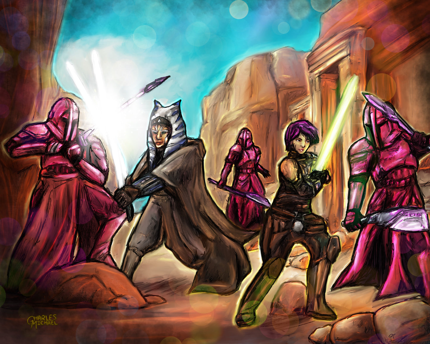 Vibrant Crimson Ambush
