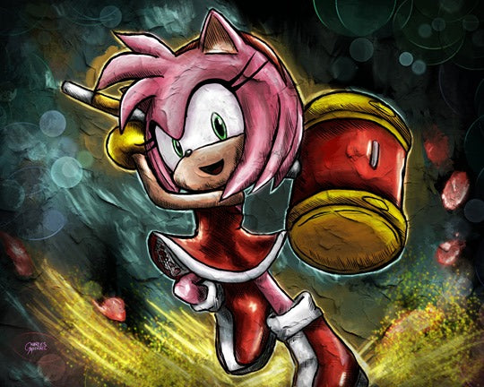 Crimson Bloom in Motion