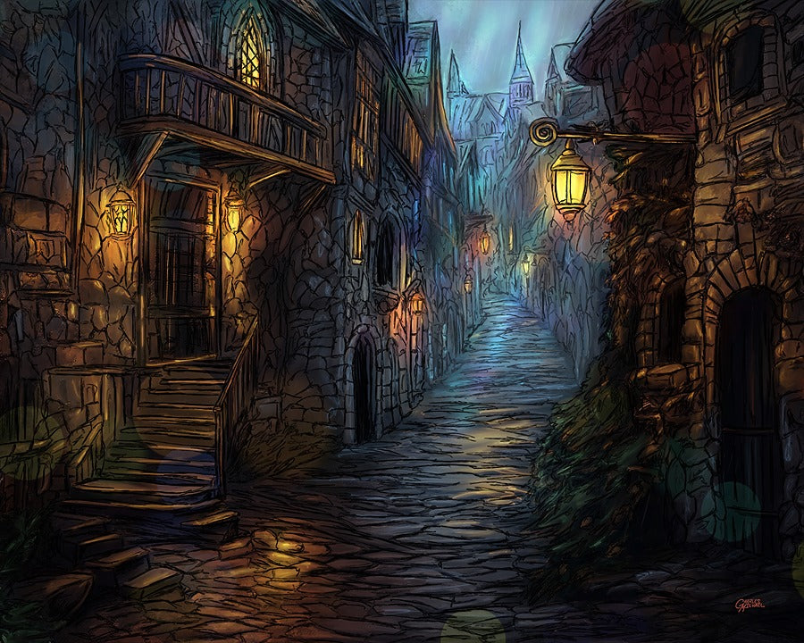 Moonlit Cobblestones